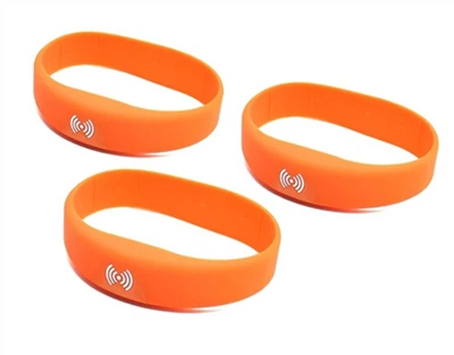 Pulsera RFID de silicona suave: cómoda, duradera y personalizable, inteligent...